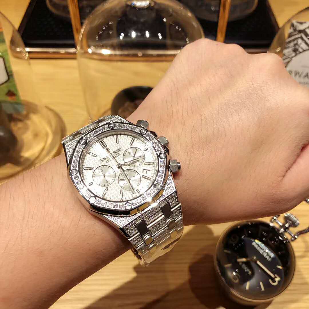 愛彼---Audemars Piguet 皇家橡樹系列 土豪款 藍寶石防刮玻璃