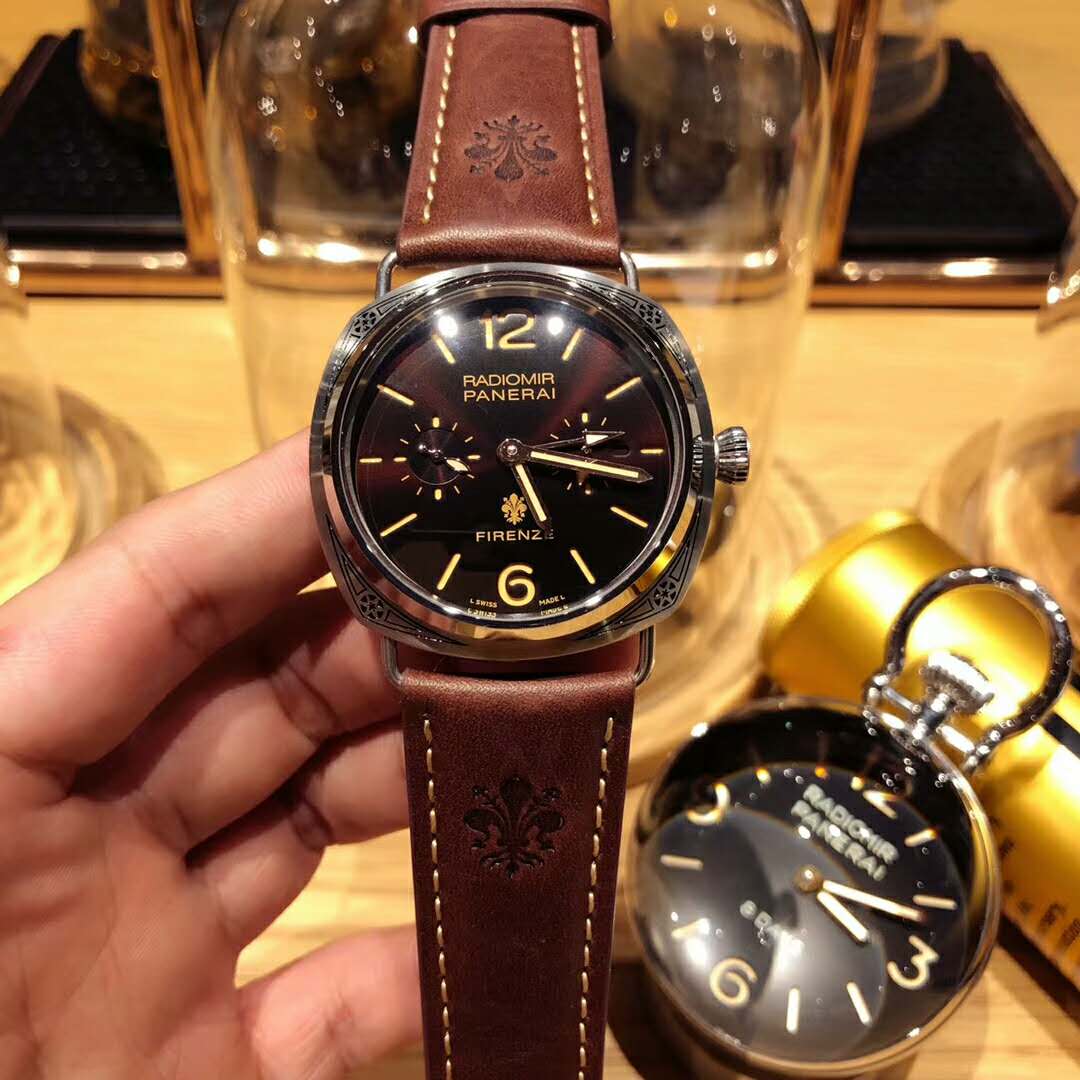 沛納海 PANERAI 604新款 克羅心雕花 男士頂級腕錶