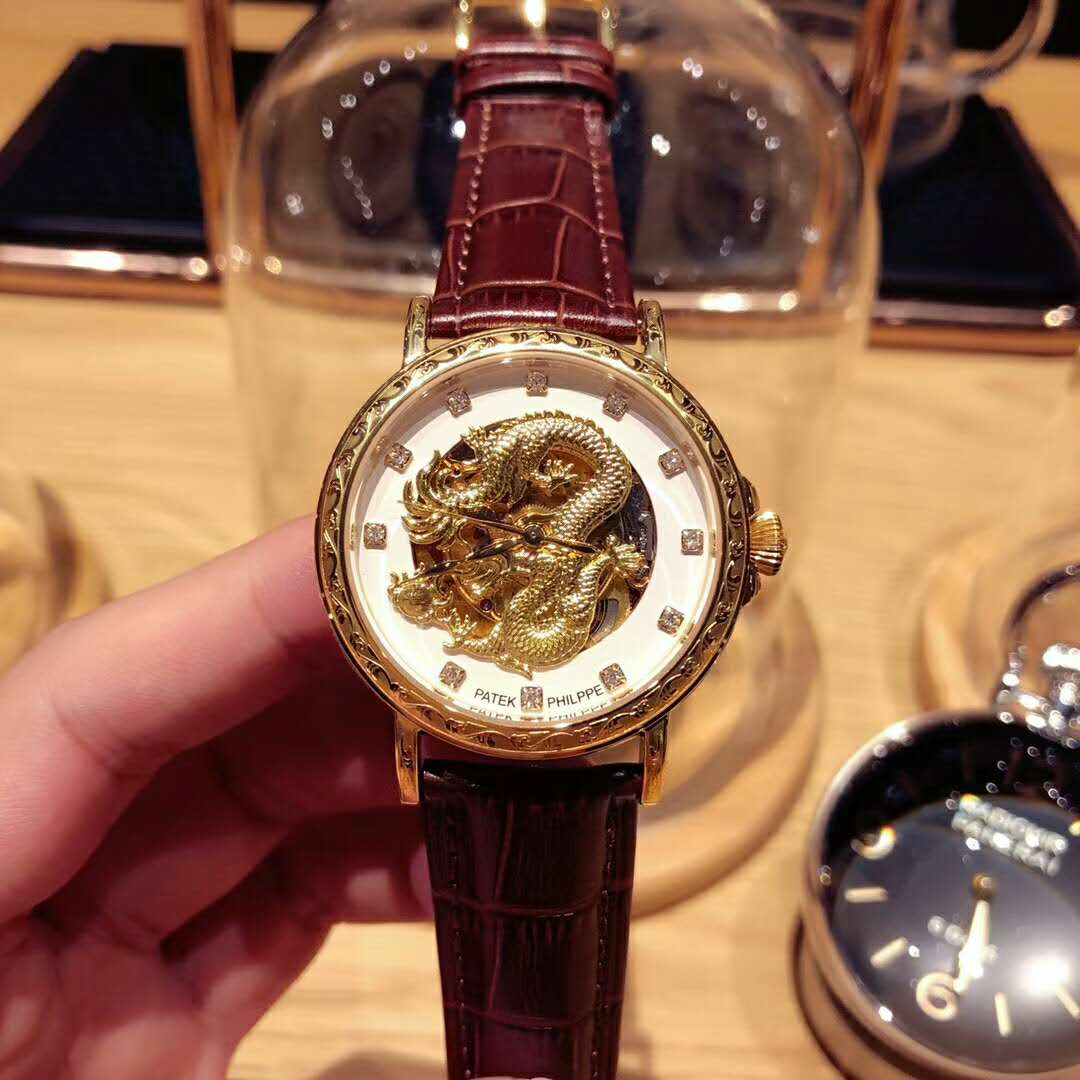 百達翡麗 限量版 中國龍 國內頂級雕刻師制作腕錶