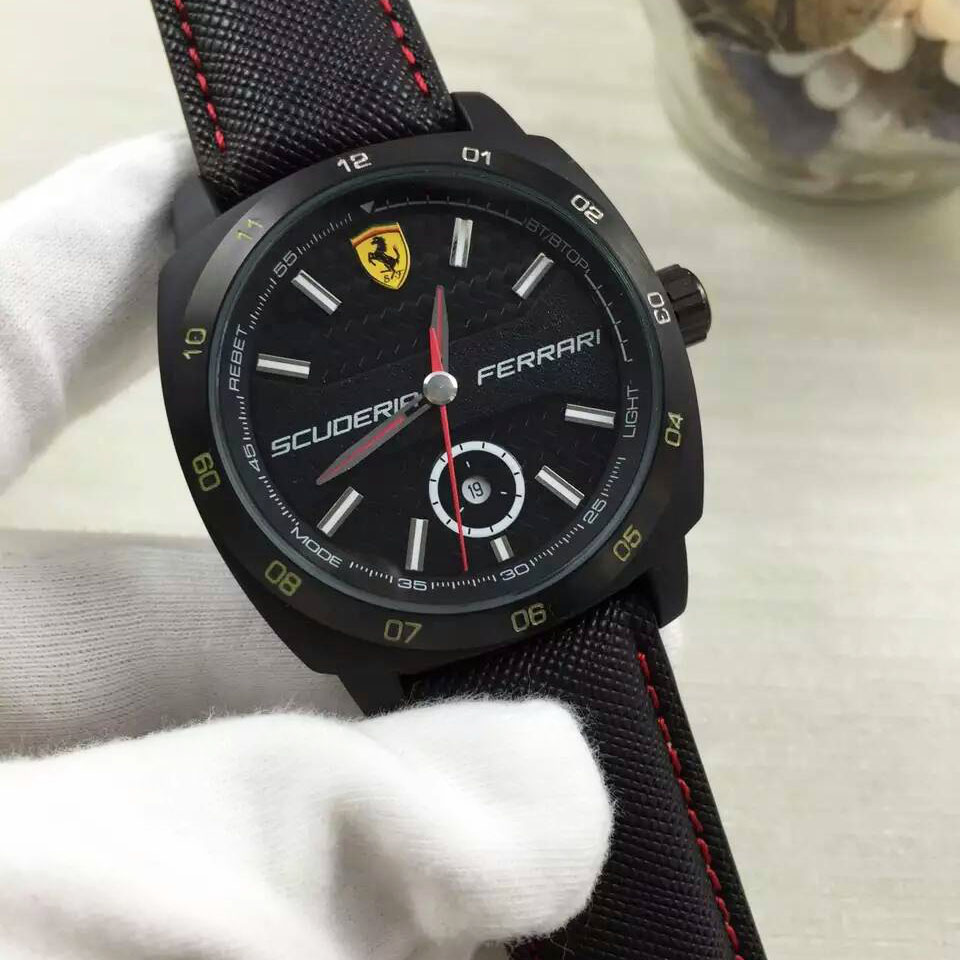 法拉利 Ferrari 經典高性能時尚跑車腕錶搭載進口石英機芯