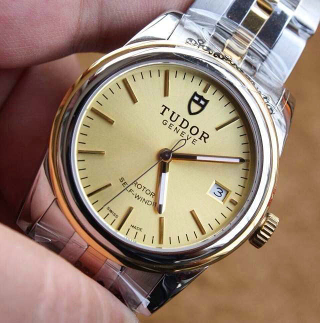 帝舵 Tudor 駿玨系列 55003-68053 機械男錶金色錶盤
