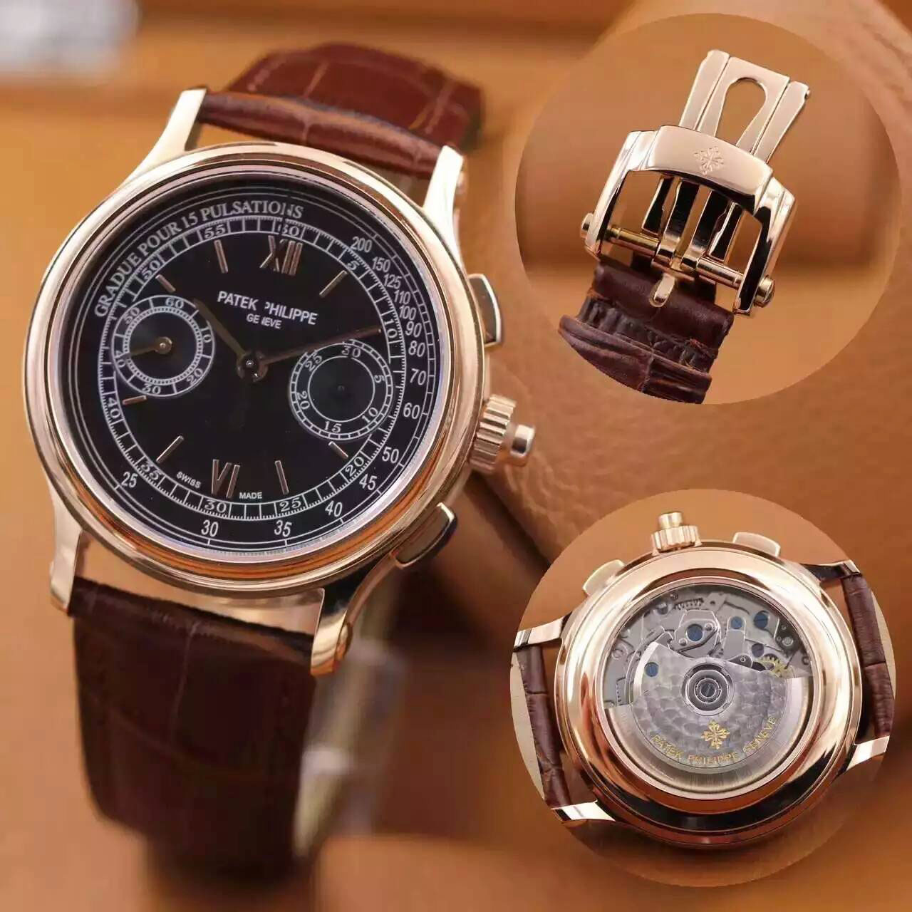 百達翡麗 Patek Philippe 5370復雜功能計時系列 搭載7750全自動機械機芯