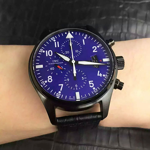 萬國 IWC 飛行員計時腕錶黑殼重磅推出 專櫃同步 搭載7750全自動機芯