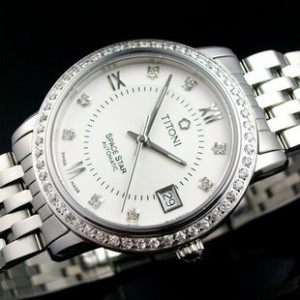 梅花ETA2824 全自動機械錶精鋼錶男士手錶（環鉆圈白面鉆）