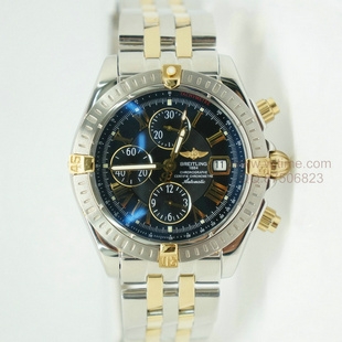 百年灵 Breitling Chronomat ETA7750计时机械机芯 镀金 白面