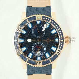 雅典Ulysse Nardin　No.0170动能显示自动机械背透腕表（五个色）