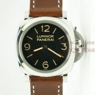 终极1:1沛纳海 PAM00372 LUMINOR 1950 3 Days 47mm ETA6497修改P3000 手动上链机芯 皮带男表H-VERSION