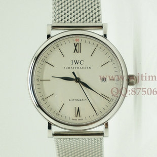 万国IWC 1:1 柏涛菲诺系列IW356506 自动钢带腕表（黑白两色）