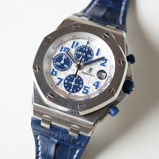 爱彼AP Royal Oak Offshore皇家橡树ETA7750机械计时钢壳皮带男表 NOOB