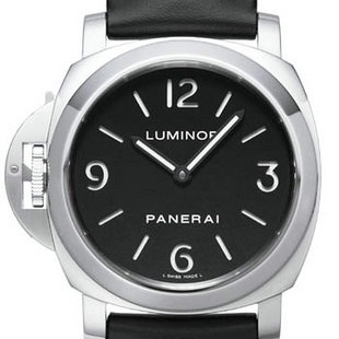 沛纳海PANERAI手表 Luminor Base系列 PAM219 左手版 超级夜光 棕色皮带 亚洲海欧6497机芯 N出品 完美复制1:1Noob版