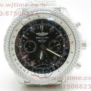 百年灵 Breitling bentley 黑色面 ETA7750计时机械机芯