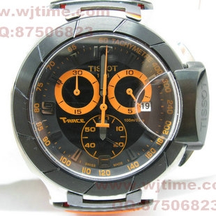 天梭TISSOT-T-RACE运动系列 T048.417.27.057.04 男士石英表 瑞士石英计时跑秒机