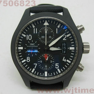 IWC万国 飞行员 Top Gun Chronograph Full Ceramic (V2) Swiss ETA-7750原装瑞士机芯